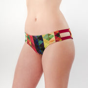 Colorful Triangles - Bikini Panty Straps - badaga